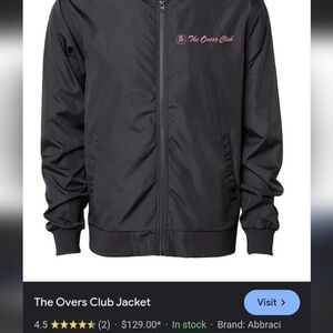 THE OVERS CLUB jacket XL wind breaker barstool sports